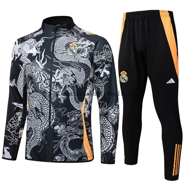 Chandal Real Madrid 2024/25 Gris Negro 2 ¡¡Cómo chollazo, date prisa!
