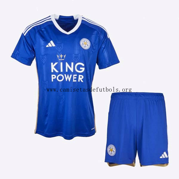 Camiseta Leicester City Replica Primera Ropa Niño 2023/24 Gasta menos hasta fin de existencias