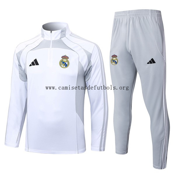Sudadera De Training Real Madrid 2025/26 Blanco 6 ¡¡Cómo ganga, pide ahora!