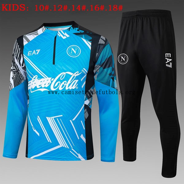 Ninos Sudadera De Training Napoli 2025/26 Azul ¡¡Menudo/a asequible preciaso con devolución gratis!