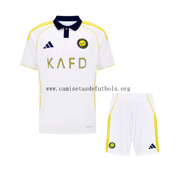 Camiseta Al-Nassr FC Replica Tercera Ropa Niño 2025/26 ¡¡Cómo preciaso, benefíciate!