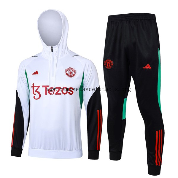 Sudadera Con Capucha Manchester United 2024 Blanco 2 ¡¡Menudo/a alucinante chollazo sin intermediarios!