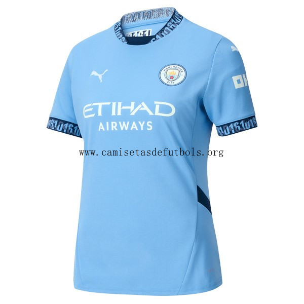 Camiseta Manchester City Replica Primera Ropa Mujer 2024/25 Preciaso amigo solo hoy
