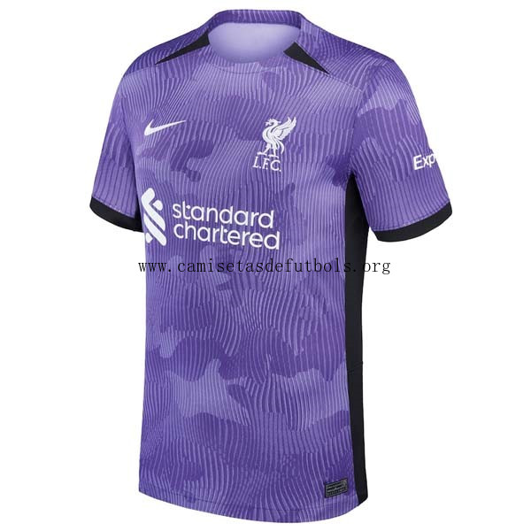 Camiseta Liverpool Replica Tercera Ropa 2023/24 Oferta asequible