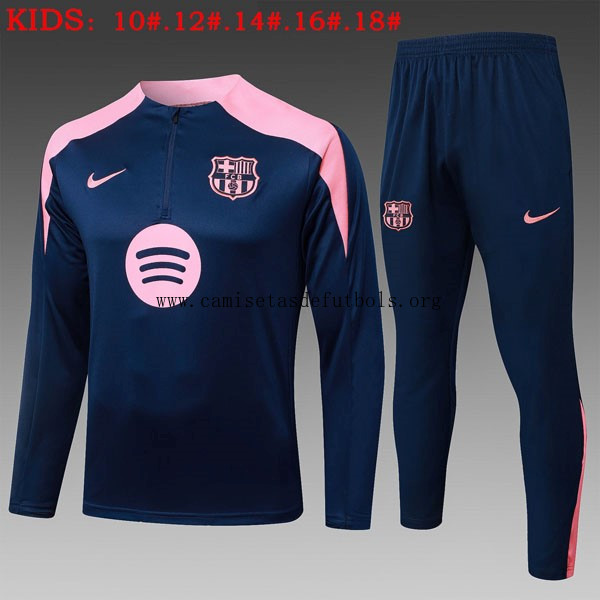 Ninos Sudadera De Training Barcelona 2025/26 Azul Rosa 3 ¡¡Cómo precio, activa!