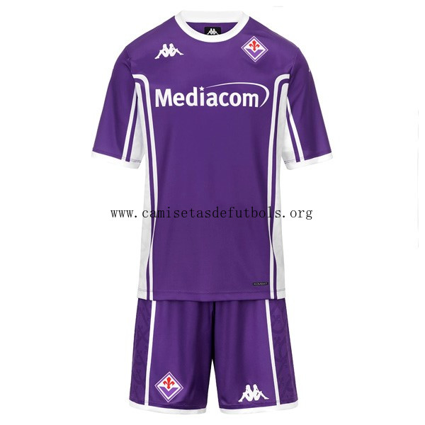 Camiseta Fiorentina Replica Primera Ropa Niño 2025/26 Atrapa en toda la red