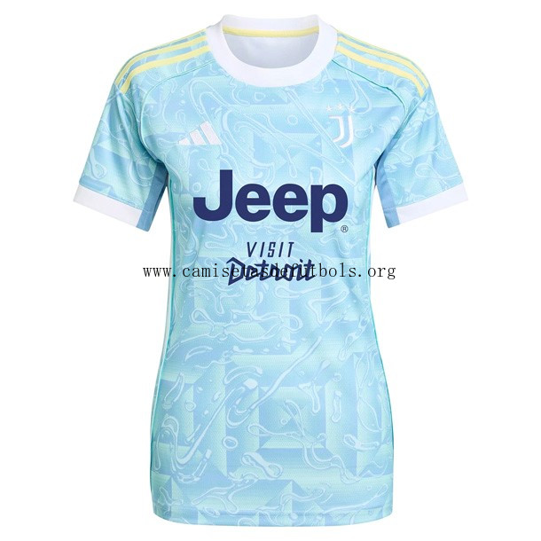 Camiseta Juventus Replica Segunda Ropa Mujer 2025/26 Descuento, adquiere