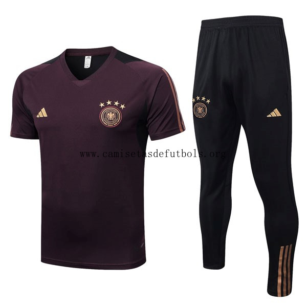 Entrenamiento Alemania Conjunto Completo 2022/23 Rojo Negro Bicoca, atrapa