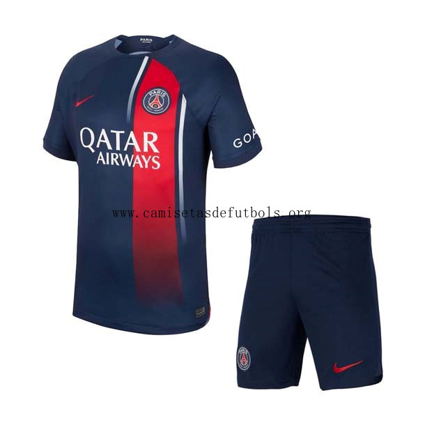 Camiseta Paris Saint Germain Replica Primera Ropa Niños 2023/24 Rebaja amigo de la temporada