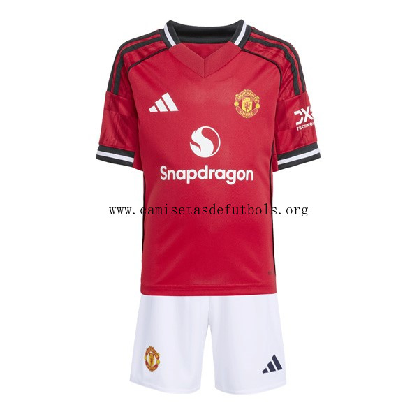 Camiseta Manchester United Replica Primera Ropa Niño 2025/26 Ofertón, pide ahora