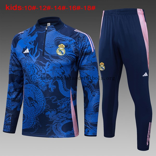 Niños Sudadera De Training Real Madrid 2024/25 Azul 3 Rebajón magnífico