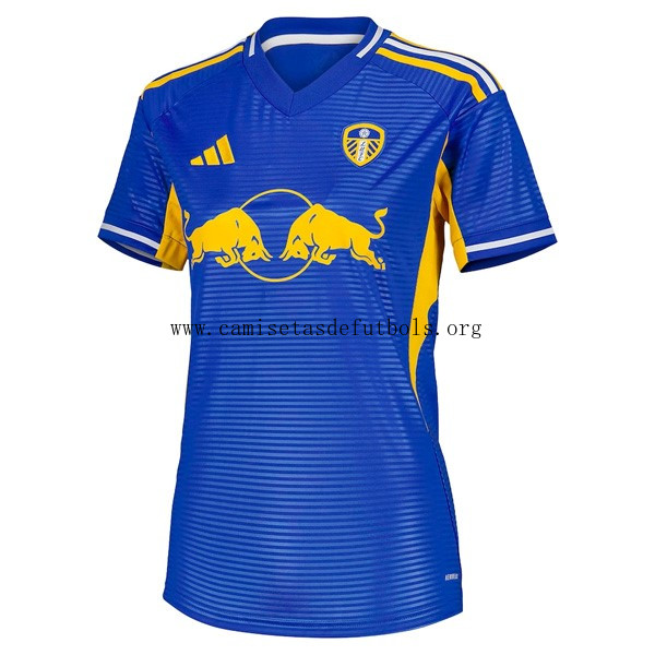 Camiseta Leeds United Replica Segunda Ropa Mujer 2025/26 Chollazo, corre a por él