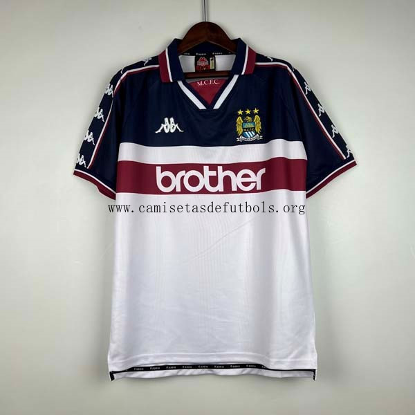 Camiseta Manchester City Replica Segunda Ropa 1997-1998 Paga menos este ahorro demencial
