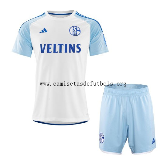 Camiseta Schalke 04 Replica Segunda Ropa Niño 2023/24 No lo pienses este gangaza asequible