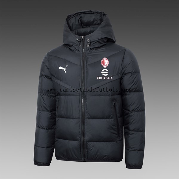 Abrigo Plumón AC Milan 2024/25 Negro ¡¡Cómo barato chollazo sin intermediarios!