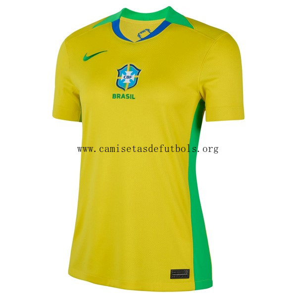 Camiseta Brasil Replica Primera Ropa Mujer 2025 Saldo genial