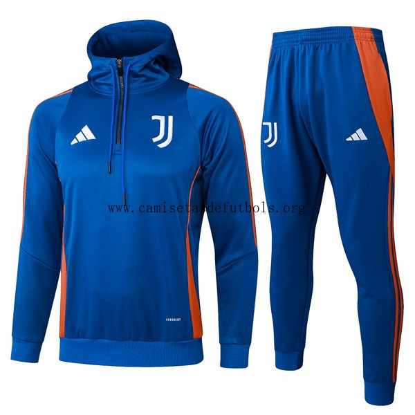 Chandal Con Capucha Juventus 2025 2026 Azul Gangaza simbólico