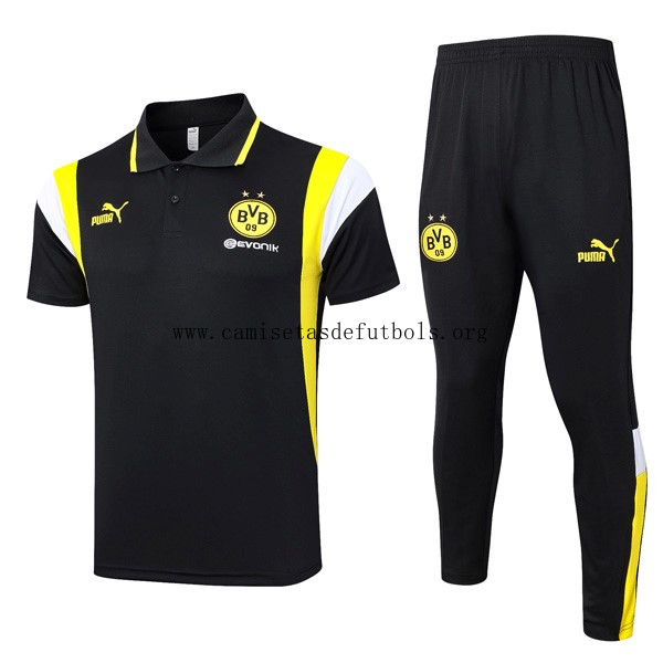 Polo Borussia Dortmund Conjunto Completo 2024 Negro Reserva este chollazo rebajado