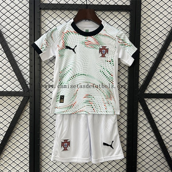 Camiseta Portugal Replica Segunda Ropa Niño 2025 Ridículo preciaso, corre a por él de fábrica