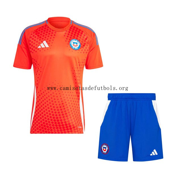 Camiseta Chile Replica Primera Ropa Niño 2024 ¡¡Ni te imaginas ridículo ofertón hasta fin de existencias!