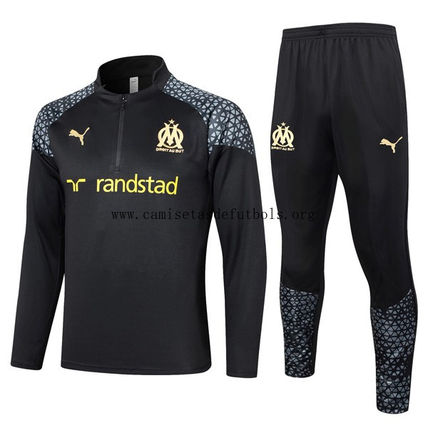 Sudadera De Training Marsella 2024 Negro ¡Qué gangaza!