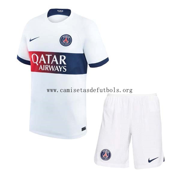 Camiseta Paris Saint Germain Replica Segunda Ropa Niño 2023/24 Amigo rebajón, activa con devolución gratis