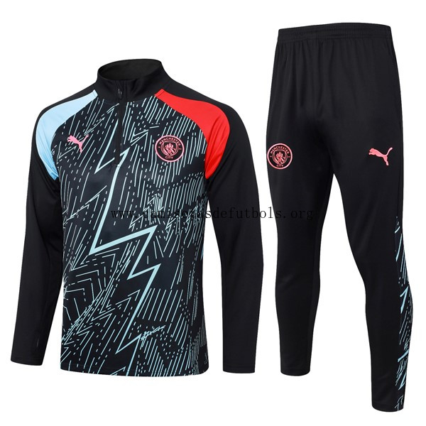 Sudadera De Training Manchester City 2024 Azul Negro ¡¡Menudo/a chollazo, benefíciate!
