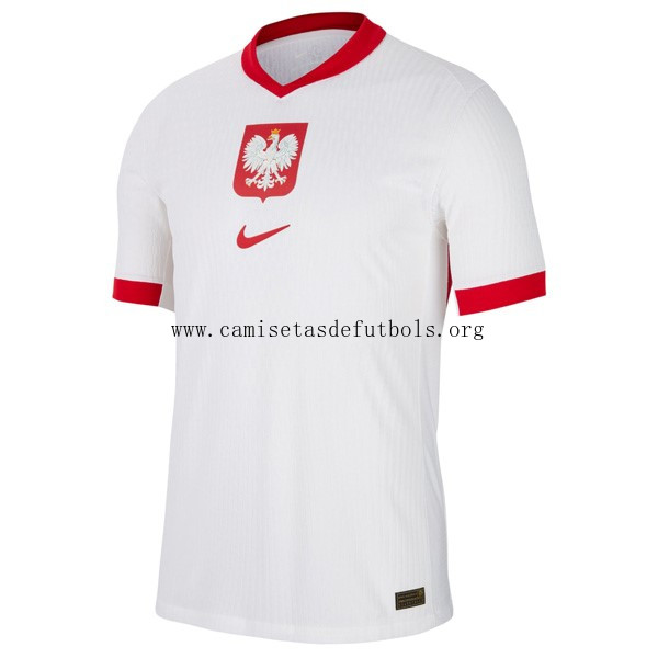 Camiseta Polonia Replica Primera Ropa 2024 Oportunidad regalado en toda la red