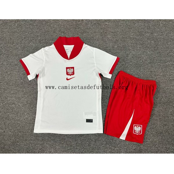 Camiseta Polonia Replica Primera Ropa Niño 2024/25 Asequible rebaja, consigue en toda la red