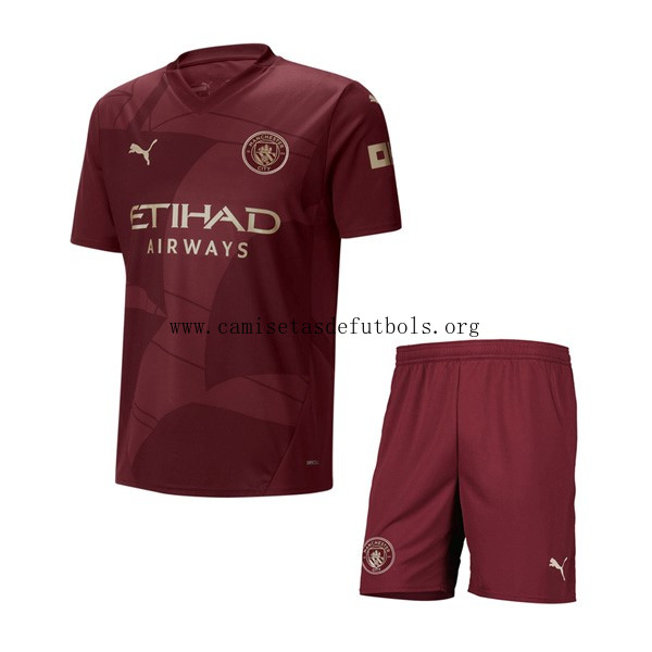 Camiseta Manchester City Replica Tercera Ropa Niño 2024/25 Divino descuento, paga menos por tiempo limitado