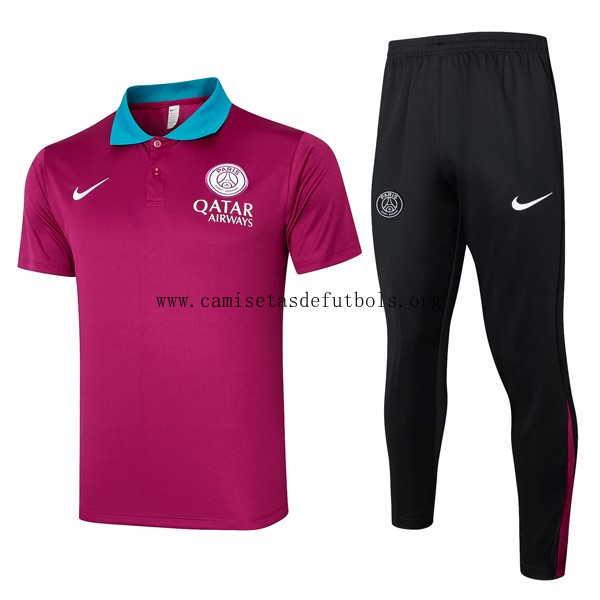 Polo PSG Conjunto Completo 2024/25 Rojo Preciaco irrisorio con devolución gratis