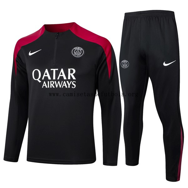 Sudadera De Training PSG 2024/25 Negro Rojo Oportunidad genial sin competencia