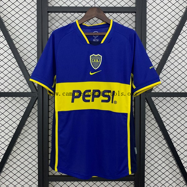 Camiseta Boca Juniors Homr Retro 2002-2003 Pide ahora este preciaso transparente
