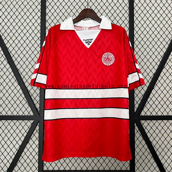 Camiseta Dinamarca Replica Primera Ropa Retro 1988 Justo chollo, agarra sin competencia