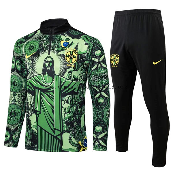 Sudadera De Training Brasil 2025/26 Verde ¡¡Cómo precio, aprovéchalo!