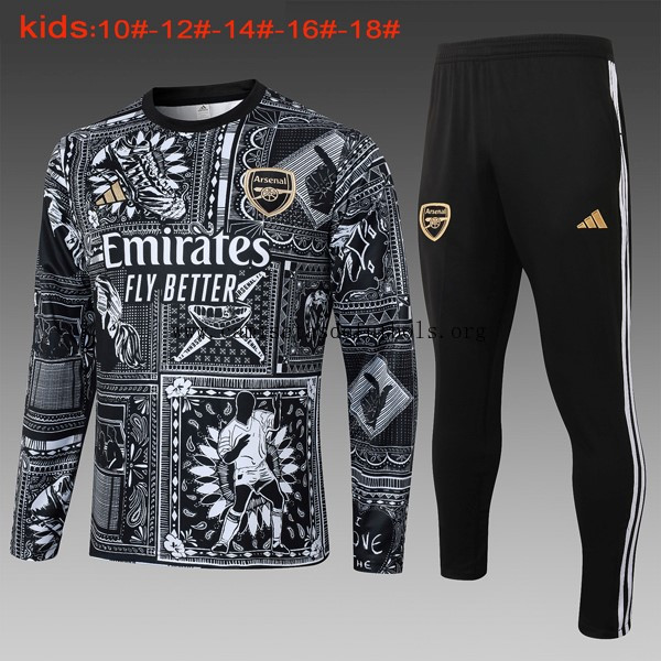 Niños Camiseta Training Arsenal 2024/25 Negro Blanco Hazte con él este ofertón magnífico