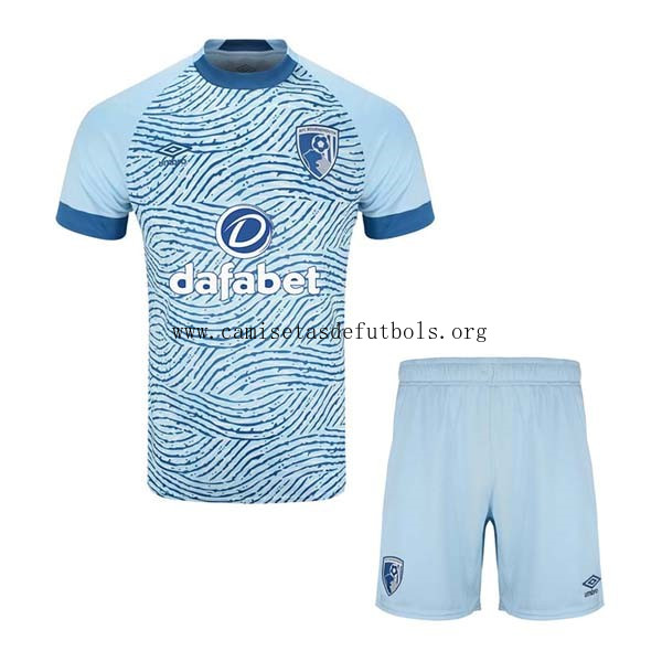 Camiseta AFC Bournemouth Replica Segunda Ropa Niño 2023/24 Portentoso bicoca, atrapa como nunca