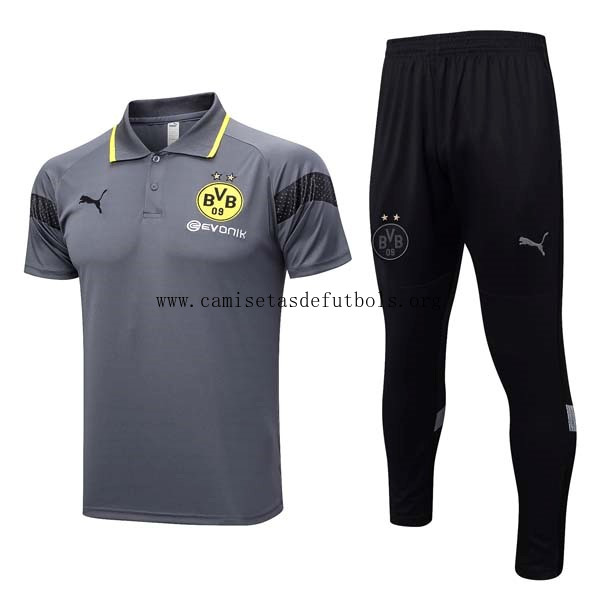 Polo Borussia Dortmund Conjunto Completo 2023/24 Gris Negro ¡¡Menudo/a rebajón, no lo pienses!