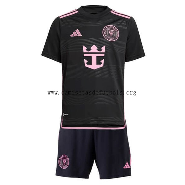 Camiseta Inter Miami Replica Segunda Ropa Niño 2024/25 Prodigioso liquidación, adquiere hasta fin de existencias