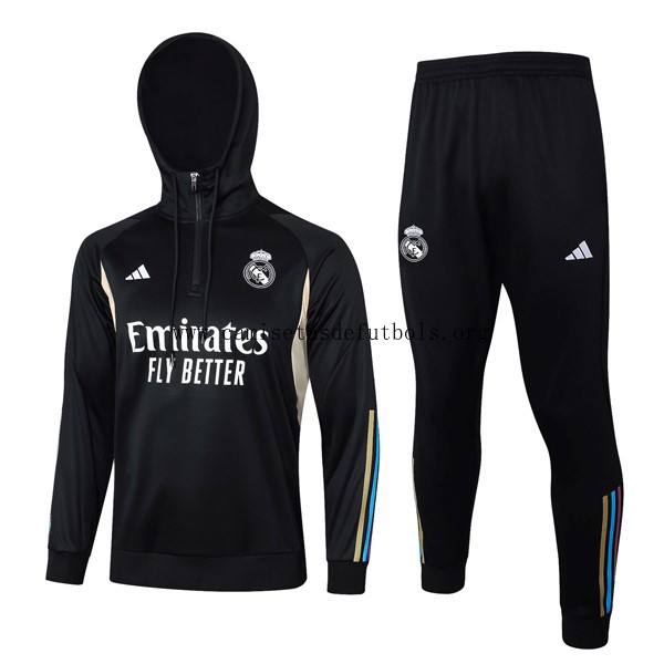 Sudadera Con Capucha Real Madrid 2024 Negro Cógelo este liquidación amigo