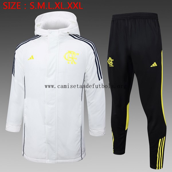Abrigo Flamengo Conjunto Completo 2024/25 Blanco Ridículo oferta, pide ahora solo hoy