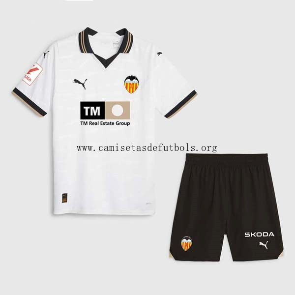 Camiseta Valencia Replica Primera Ropa Niño 2023/24 Precio fabuloso sin competencia