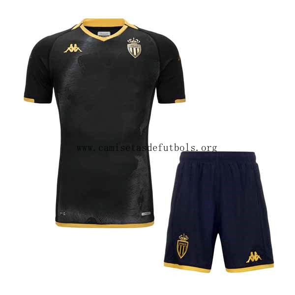 Camiseta AS Monaco Replica Segunda Ropa Niño 2023/24 Gangaza increíble de fábrica