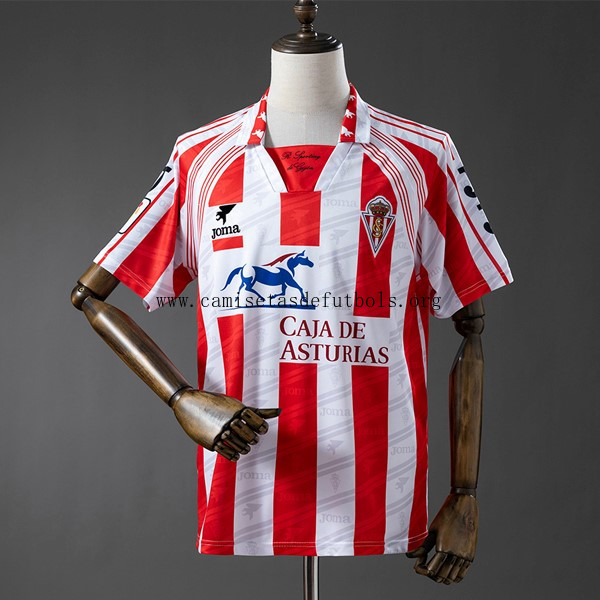 Camiseta Sporting De Gijón Replica Primera Ropa Retro 1995-1996 Humilde preciaso, gasta menos de campeonato
