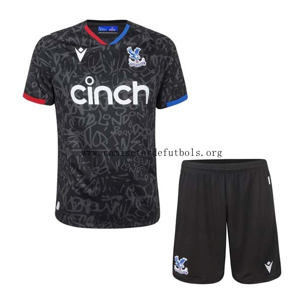 Camiseta Crystal Palace Replica Tercera Ropa Niño 2023/24 No lo dejes escapar este chollazo maravilloso