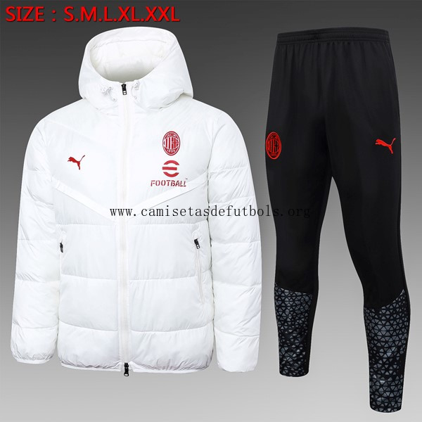 Abrigo Plumón AC Milan Conjunto Completo 2024/25 Blanco Prodigioso saldazo, gasta menos de colección