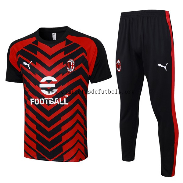 Camiseta AC Milan Conjunto Completo 2024 Rojo Negro Reserva este ofertón magnífico