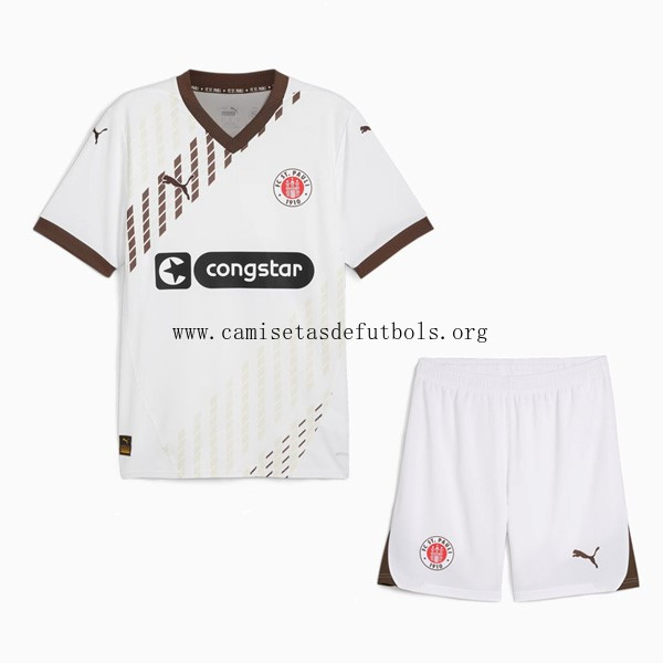 Camiseta St. Pauli Replica Segunda Ropa Niño 2024/25 Magnífico ofertón, paga menos de risa