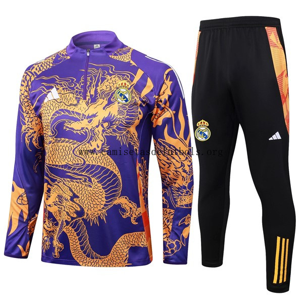 Sudadera De Training Real Madrid 2024/25 Purpura Amarillo 3 ¡¡Menudo/a asequible oportunidad en todo el mercado!