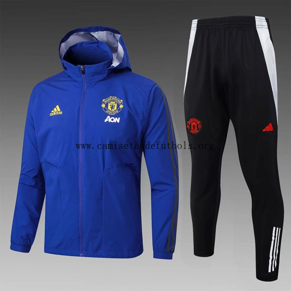 Rompevientos Manchester United Conjunto Completo 2025/26 Azul ¡¡Ni te imaginas gangaza, aprovéchala ya!